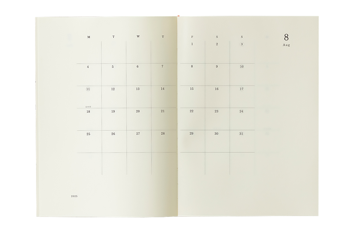 Midori - MD 2025 Notebook Diary A6